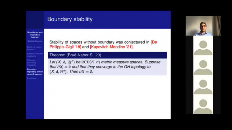 Boundary regularity and stability under lower Ricci bounds