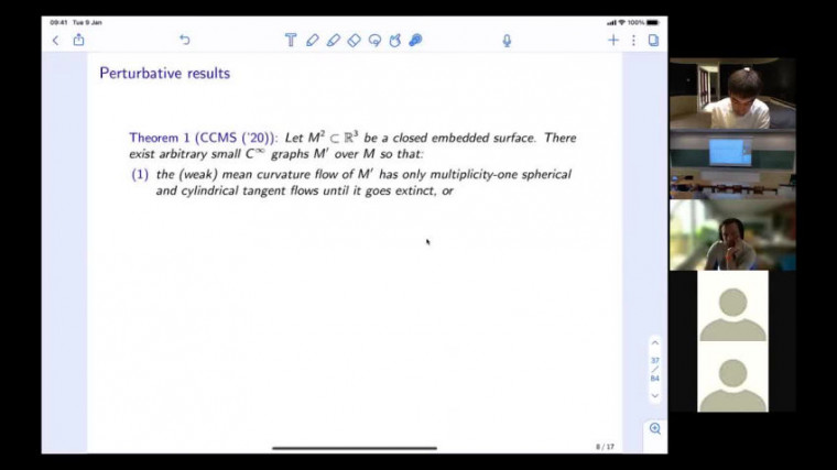 Mean curvature flow with generic initial data