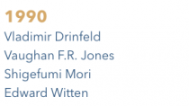 Fields medallists - 1990