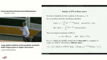 Jean-Morlet Chair 2022 - Conference: Nonlinear PDEs in Fluid Dynamics / Chaire Jean-Morlet 2022 - Conférence : EDP non-linéaires en dynamique des fluides