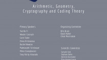 AGCT - Arithmetic, Geometry, Cryptography and Coding Theory / AGCT - Arithmétique, géométrie, cryptographie et théorie des codes 2023