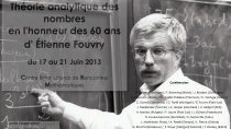 Analytic number theory / Théorie analytique des nombres