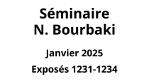 Bourbaki - Janvier 2025