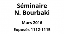 Bourbaki - Mars 2016