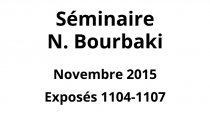 Bourbaki - Novembre 2015