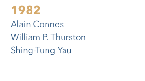 Fields medallists - 1982