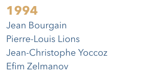 Fields medallists - 1994