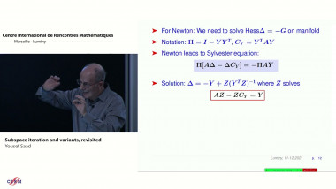 Numerical Methods and Scientific Computing / Méthodes numériques et calcul scientifique