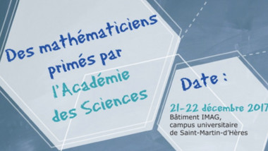Des mathématiciens primés par l'Académie des Sciences 2017