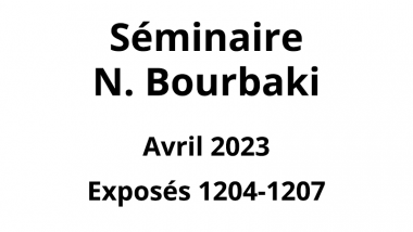 Bourbaki - Avril 2023