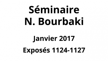 Bourbaki - Janvier 2017