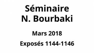 Bourbaki - Mars 2018