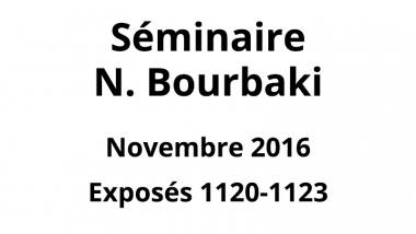Bourbaki - Novembre 2016