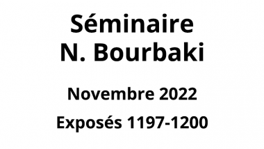 Bourbaki - Novembre 2022