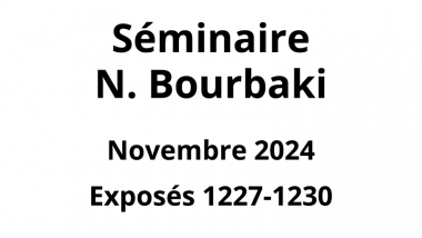 Bourbaki - Novembre 2024