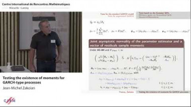 New Results on Time Series and their Statistical Applications / Séries chronologiques: nouveaux résultats et applications statistiques