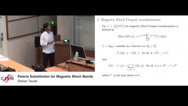 Peierls substitution for magnetic Bloch bands