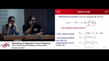 Modelling of magnetic fusion plasmas: from fluid to kinetic description: kinetic MHD