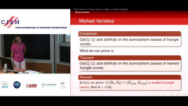 Faithful actions of Gal($\mathbb{\bar{Q} /Q}$) and change of fundamental group