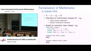 Verified numerics for ODEs in Isabelle/HOL