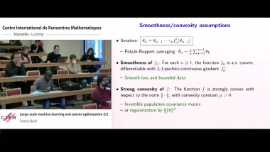 Large-scale machine learning and convex optimization 2/2