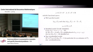Inverse problems in econometrics: examples and specific theoretical problems. Lecture 1