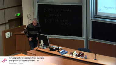 Inverse problems in econometrics: examples and specific theoretical problems. Lecture 3