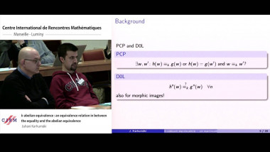 $k$-abelian equivalence: an equivalence relation in between the equality and the abelian equivalence