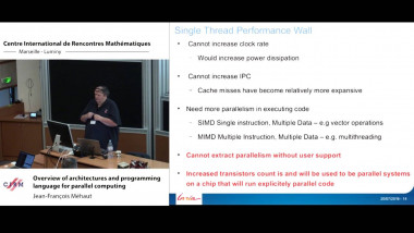 Overview of architectures and programming language for parallel computing