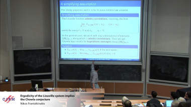 Ergodicity of the Liouville system implies the Chowla conjecture
