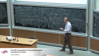 Liouville's inequality for transcendental points on projective varieties