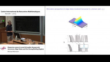 Dispersive waves in novel 2d media; Honeycomb structures, edge states and the strong binding regime