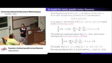 Dynamics of almost parallel vortex filaments