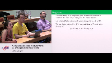 Computing classical modular forms as orthogonal modular forms