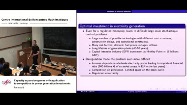 Capacity expansion games with application to competition in power generation investments