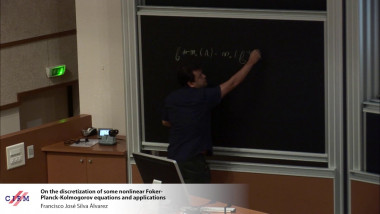 On the discretization of some nonlinear Fokker-Planck-Kolmogorov equations and applications