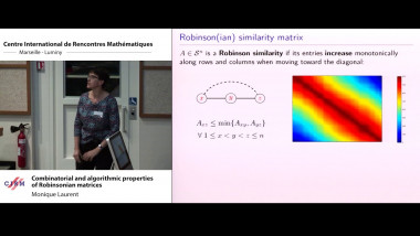 Combinatorial and algorithmic properties of Robinsonian matrices