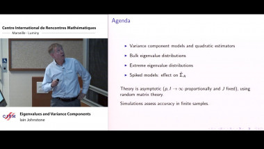 Eigenvalues and variance components