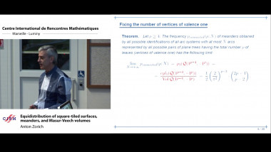 Equidistribution of square-tiled surfaces, meanders, and Masur-Veech volumes