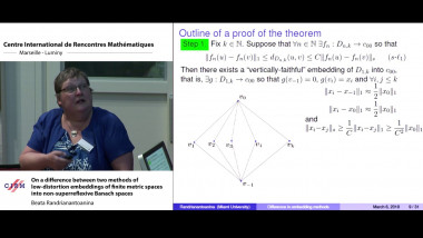 On a difference between two methods of low-distortion embeddings of finite metric spaces into non-superreflexive Banach spaces