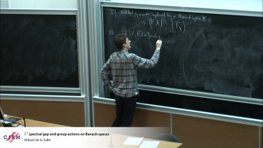 $L^2$ spectral gap and group actions on Banach spaces