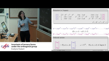 Invariants of ternary forms under the orthogonal group