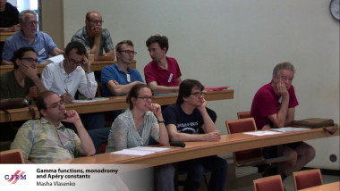 Gamma functions, monodromy and Apéry constants