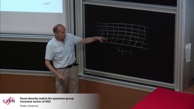 Exact density matrix for quantum group invariant sector of XXZ