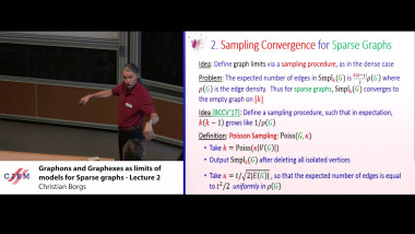 Graphons and graphexes as limits of sparse graphs - lecture 2