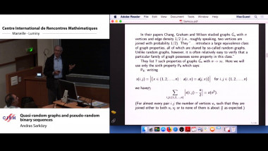 Quasi-random graphs and pseudo-random binary sequences