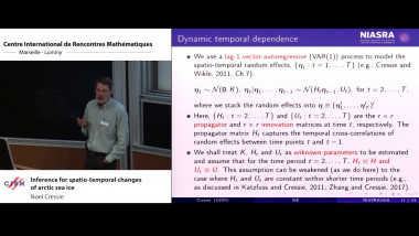 Inference for spatio-temporal changes of arctic sea ice