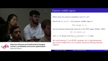Bayesian inference and mathematical imaging - Part 3: probability and convex optimisation