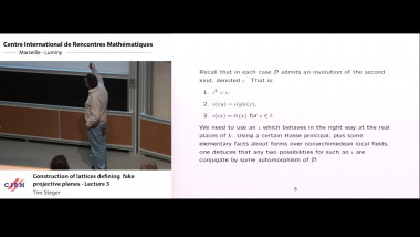 Construction of lattices defining fake projective planes - Lecture 3