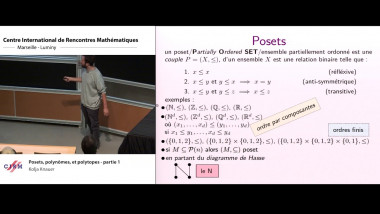 Posets, polynômes, et polytopes - Partie 1
